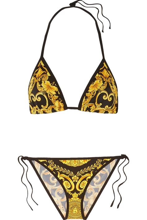 versace print bikini